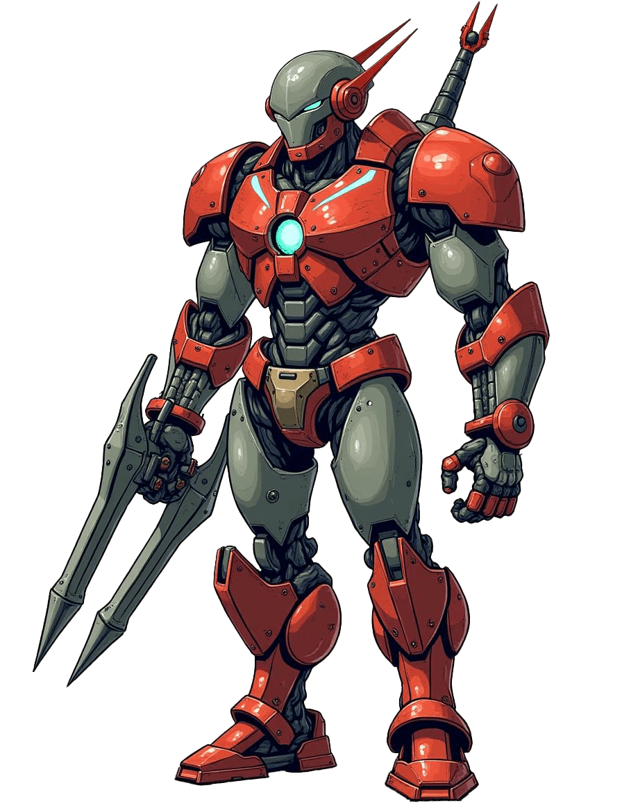 Illustration of a game character.